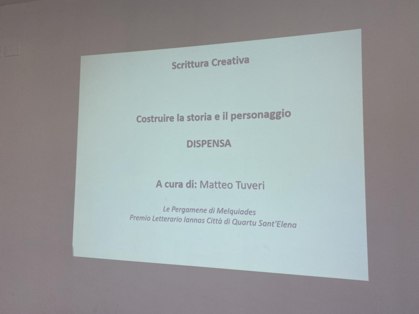 Worskhop si scrittura creativa,  La Storia e il Personaggio, 14 ottobre 2022, Premio Letterario Città di Quartu